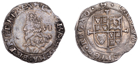 Charles I (1625-1649), Tower mint, Sixpence, Gp E, type 4.2, mm. anchor (flukes to right), reads ma br fr et hi,...