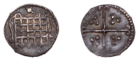Elizabeth I (1558-1603), Sixth issue, Halfpenny, mm. woolpack, 0.23g/12h (N 2018; S 2581). Very fine for issue, dark...