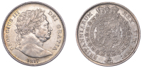 George III (1760-1820), New coinage, Halfcrown, 1817, large head (ESC 2090; S 3788). Nearly extremely fine, perhaps...