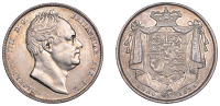 William IV (1830-1837), Halfcrown, 1834, w.w. incuse (ESC 2478; S 3834). Lightly cleaned, better than very fine 	...
