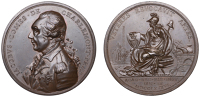 Medallions, Royal Irish Academy, 1786, a copper medal by W. Mossop, uniformed bust of the Earl of Charlemont left,...