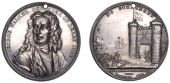 Medallions, Apprentice Boys of Derry Club (Founded 1814), a silver medal by W.S. Mossop, bust of George Walker...