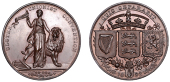 Medallions, Ulster Unionist Convention, 1892, a bronze medal by Gibson & Co., Hibernia standing, lion behind, rev....