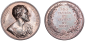 Medallions, Death of Henry Grattan, 1820, a copper medal by W.S. Mossop, bust right, rev. legend of six lines within...