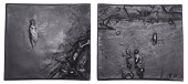 ENGLAND, Anxiety and Quiet, 2007, a cast bronze plaque by P. Leski [Lunts Castings] for the British Art Medal...