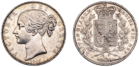 Victoria (1837-1901), Crown, 1844, edge viii, cinquefoil stops (ESC 2562; S 3882). Once cleaned, surface marks, good...