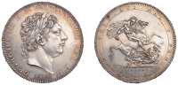 George III (1760-1820), New coinage, Crown, 1818, edge lix (ESC 2009; S 3787). Lightly toned with some hairlines,...