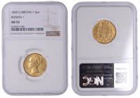Victoria (1837-1901), Sovereign, 1850, Roman i in date (Hill 33C; cf. Bentley 61; S 3852C). Lightly toned, good very...