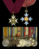 The unique C.B., C.B.E. and Arctic exploration group of thirteen awarded to Air Vice-Marshal N. H. D’Aeth, Royal...