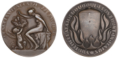 ENGLAND, International B.I.B.O.A. Congress, London, 1930, a bronze medal, unsigned [by C.J.A. Begeer], naked female...