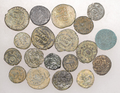 Umayyad, Miscellaneous bronze Fals (19), post-Reform [19]. Varied state	 £100-£120