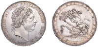 George III (1760-1820), New coinage, Crown, 1819, edge lix (ESC 2010; S 3787). About extremely fine, some pin...