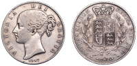 Victoria (1837-1901), Crown, 1847, edge xi (ESC 2567; S 3882). Fine	 £80-£100