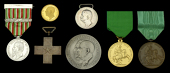 Italy, Kingdom, Independence Medal 1865, silver, 1 clasp, 1860-61, the edge engraved ‘E. L. Clifton’, with top...