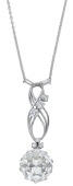 A diamond pendant, the old brilliant-cut diamond, weighing 7.46 carats, beneath a trio of single-cut diamonds, the...