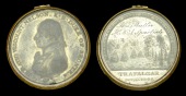 Matthew Boulton’s Medal for Trafalgar 1805, white metal, named in reverse field (Heny. Butler H.M.S. Spartiate)...