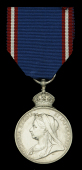 Royal Victorian Medal, V.R., silver, suspension repaired and no longer swivels, otherwise good very fine 	 £100-£140