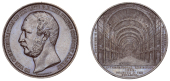 ENGLAND, International Exhibition, South Kensington, London, 1862, a copper medal by C. Schnitzspahn and J. Wiener...
