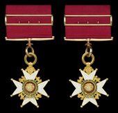 The Most Honourable Order of the Bath, C.B. (Military) Companion’s breast badge, 22 carat gold and enamels,...