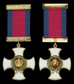 Distinguished Service Order, G.VI.R., silver-gilt and enamels, reverse officially dated 1942, with integral top...