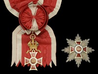 Austria, Empire, Order of Leopold, Grand Cross set of insignia, by C. F. Rothe, Vienna, comprising sash badge, 88mm...