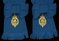 The Most Noble Order of the Garter, K.G., 20th century Lesser George sash badge by Spink & Son, London, 18 carat...