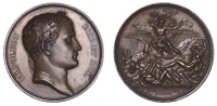 GERMANY/FRANCE, Bataille d’Iéna [Battle of Jena], 1806, a copper medal by B. Andrieu and A. Galle for D.-V....