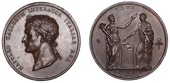 ITALY/FRANCE, Couronnement de Napoléon à Milan [Coronation of Napoleon in Milan], 1805, a copper medal by L....