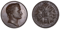 FRANCE, Institution de la Légion d’Honneur, 1804, a copper medal by B. Andrieu and L. Jaley for D.-V. Denon,...