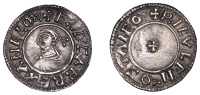 Eadgar (959-975), Penny, Reform type, Stamford, Riculf, +eadgar rex anglorx around draped and diademed bust right,...