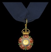 The Most Eminent Order of the Indian Empire, C.I.E., Companion’s 3rd type neck badge, gold and enamels, complete...