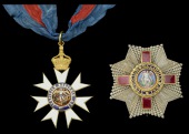 The Most Distinguished Order of St. Michael and St. George, K.C.M.G. Knight Commander’s set of insignia, circa...