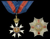 The Most Distinguished Order of St. Michael and St. George, K.C.M.G. Knight Commander’s set of insignia,...