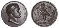 ITALY/SWITZERLAND/FRANCE, La route du Simplon terminée [Completion of the Simplon Road], 1807, a copper medal by B....