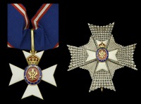 The Royal Victorian Order, K.C.V.O., Knight Commander’s set of insignia, comprising neck badge, silver-gilt and...