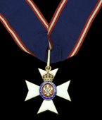 The C.V.O. badge awarded to James C. Risk

The Royal Victorian Order, C.V.O., Commander’s neck badge,...