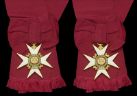 The Most Honourable Order of the Bath, G.C.B. (Military) Knight Grand Cross, sash badge, 22 carat gold and enamels,...