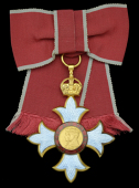 The Most Excellent Order of the British Empire, C.B.E., (Civil) Commander’s 2nd type, lady’s shoulder badge,...