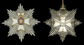 The important ‘jewelled’ G.C.V.O. Dame Grand Cross breast star of the Royal Victorian Order given by H.M. King...