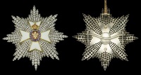 The important ‘jewelled’ G.C.V.O. Dame Grand Cross breast star of the Royal Victorian Order given by H.M. King...