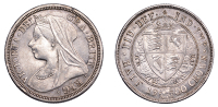 Victoria (1837-1901), Halfcrown, 1900, a contemporary counterfeit (cf. 3938). Very fine, struck on a flan of good...
