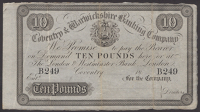 Coventry & Warwickshire Banking Company, unissued £10, 18-, serial number B249, no signature, very fine and...