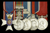 The M.V.O. group of five awarded to Charles Taylor Esq., Inspector at Buckingham Palace

The Royal Victorian...