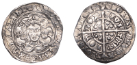 Edward IV (First reign, 1461-1470), Groat, London, class VI, mm. sun, quatrefoils by neck, fleurs on cusps and on...