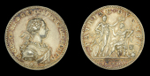 Coronation of King George IV 1821, official coronation medal in silver by L. Natter, 34mm (BHM 23) good very fine 	...
