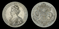 Union of England and Scotland 1707, silver medal by J. Croker, 47mm (MI ii, 295/107-10) very fine 	 £160-£200
