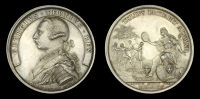 Accession of George III 1760, silver medal by T. Pingo, 55mm (BHM 1) nearly extremely fine 	 £200-£300