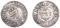 Henry VII (1485-1509), Profile issue, Groat, regular type, mm. cross-crosslet (additionally two saltires above mm....