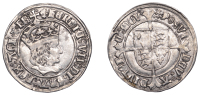 Henry VII (1485-1509), Profile issue, Groat, regular type, mm. cross-crosslet (additionally pellets in two upper...