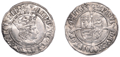 Henry VIII (1509-1547), First coinage, Groat, mm. castle (with pellet to left on obv.), reads agl z fr, double...
